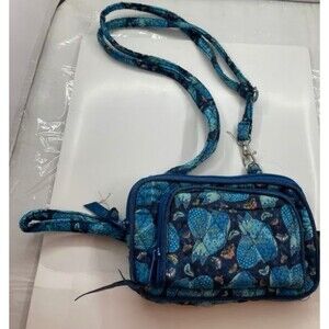 Laurel Burch CATS  CROSSBODY BAG BLUE